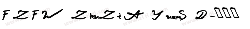 FZFW ZhuZi A YuanS D字体转换